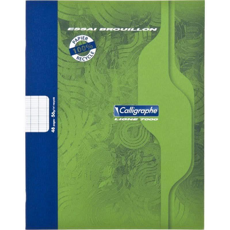 Cahier de brouillon 48 pages, 17x22, 100% recyclé, Conquérant - Ma Rentrée Facile