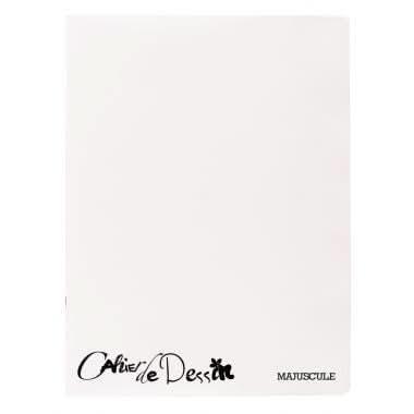 Cahier de dessin 24x32, 96 pages, uni 120g, polypro incolore - Ma Rentrée Facile