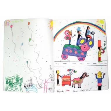 Cahier de dessin 24x32, 96 pages, uni 120g, polypro incolore - Ma Rentrée Facile