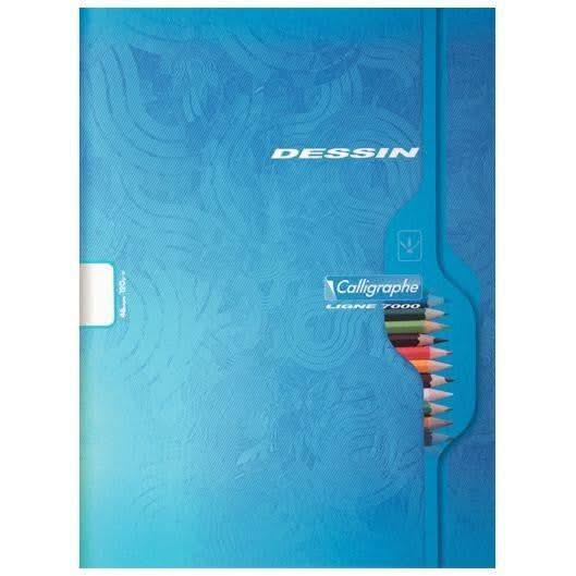 Cahier de dessin 24x32, 96 pages, blanc uni 120g, Calligraphe - Ma Rentrée Facile