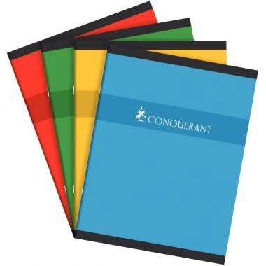 Cahier de devoirs, 17x22, 96 pages, 5x5, 70g, coloris aléatoires, Conquérant - Ma Rentrée Facile