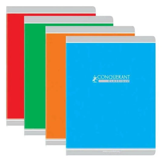 Cahier de devoirs, 24x32, 96 pages, séyès 90g, coloris aléatoires,Conquérant - Ma Rentrée Facile