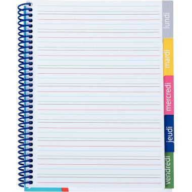 Cahier de texte DYS, interligne 3 mm Oxford Serdopile
