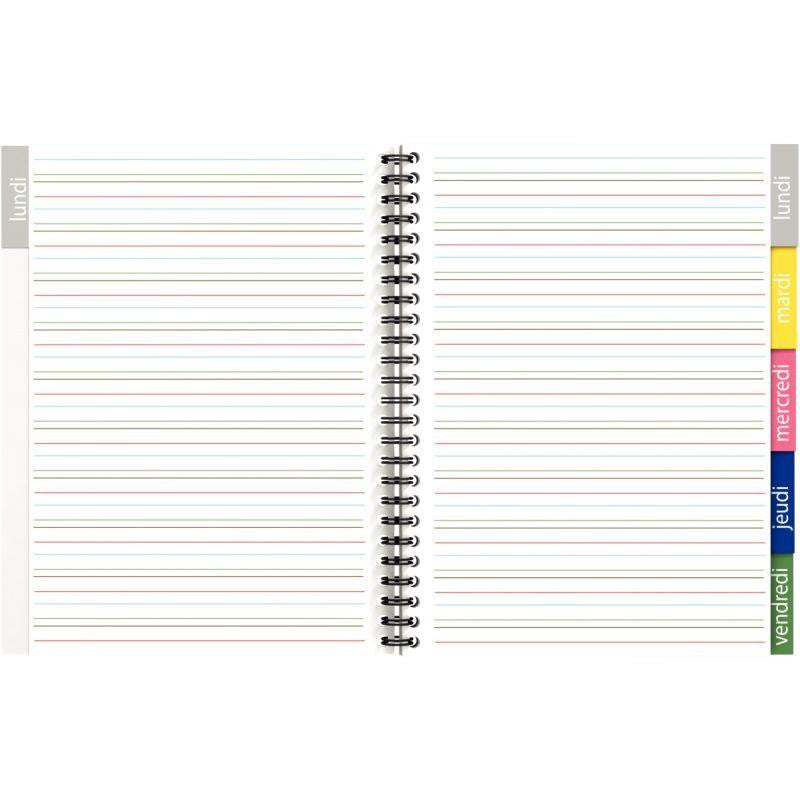 Cahier de texte DYS, interligne 3 mm Oxford Serdopile