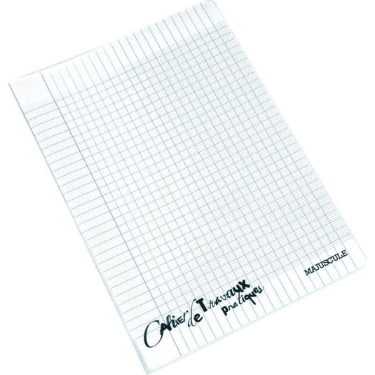 Cahier travaux pratiques, 24x32, 48 pages, polypro incolore - Ma Rentrée Facile