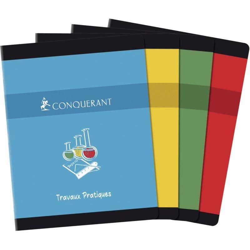 Cahier travaux pratiques 17x22, 64 pages, coloris aléatoires, Conquérant - Ma Rentrée Facile