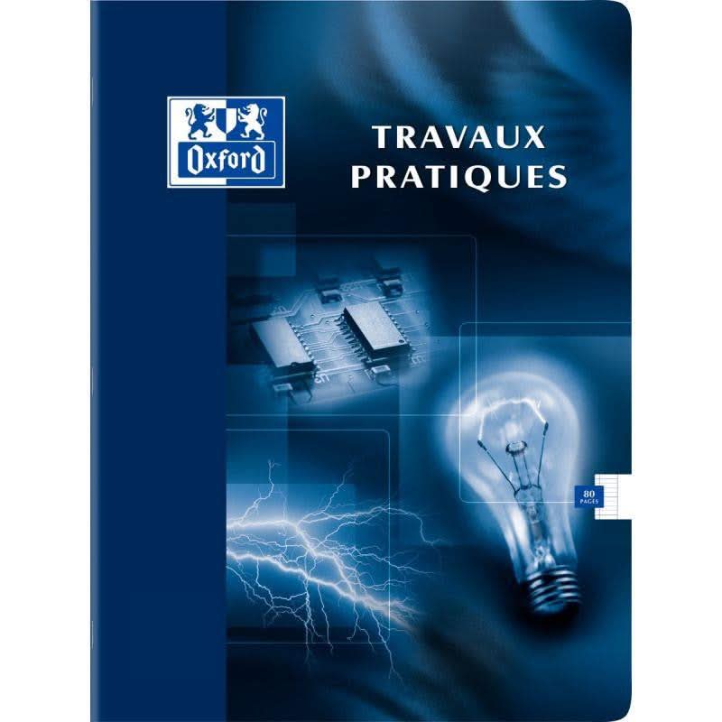 Cahier de travaux pratiques 24x32, 80 pages, Oxford - Ma Rentrée Facile