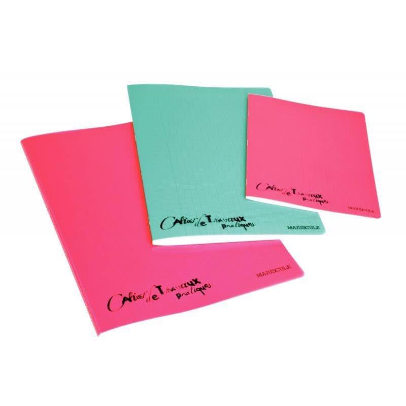 Cahier travaux pratiques, 21x29,7, 96 pages, polypro coloris aléatoires - Ma Rentrée Facile