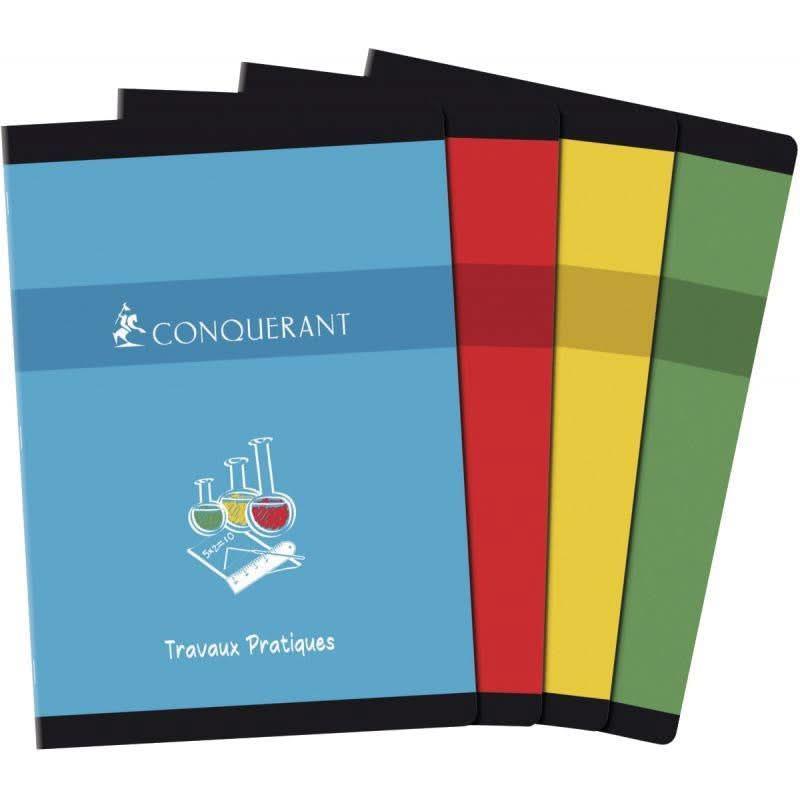 Cahier travaux pratiques 21x29,7, 96 pages, coloris aléatoires, Conquérant - Ma Rentrée Facile