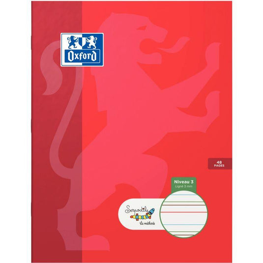 Cahier DYS 17x22 cm, 48 pages, interligne 3 mm Oxford Serdopile