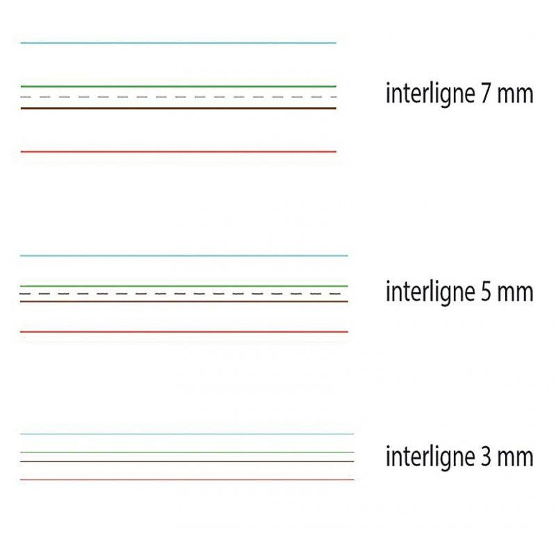 Cahier DYS 17x22 cm, 48 pages, interligne 3 mm Oxford Serdopile