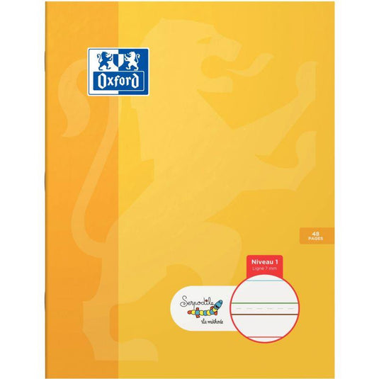Cahier DYS 17x22 cm, 48 pages, interligne 7 mm Oxford Serdopile