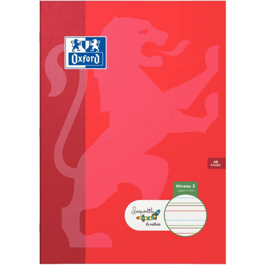 Cahier DYS, 21x29,7cm, 48 pages interligne, 3 mm Oxford Serdopile