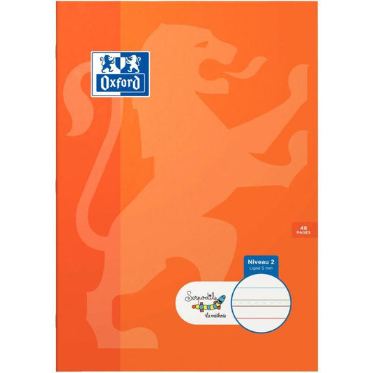 Cahier DYS, 21x29,7cm, 48 pages interligne 5 mm Oxford Serdopile