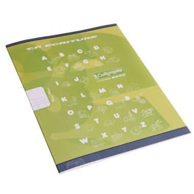 Cahier 17x22, 32 pages, Double ligne 4 mm , 1 page lignée / 1 page blanche, 90 g - Ma Rentrée Facile