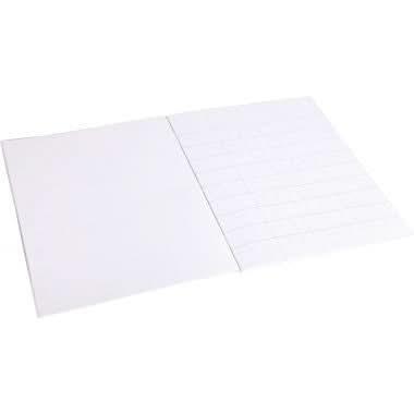 Cahier 17x22, 32 pages, Double ligne 4 mm , 1 page lignée / 1 page blanche, 90 g - Ma Rentrée Facile