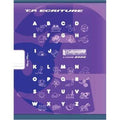 Cahier 17x22, 32 pages, Double ligne 5 mm, 1 page lignée / 1 page blanche 90 g