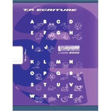 Cahier 17x22, 32 pages, Double ligne 5 mm, 1 page lignée / 1 page blanche 90 g - Ma Rentrée Facile