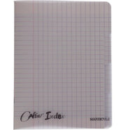 Cahier 17x22, 140 pages 4 index, seyès, 90gr, polypro incolore - Ma Rentrée Facile