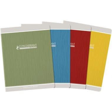 Cahier 17x22, 48 pages, seyès 90g, 100% recyclé, coloris aléatories, Conquérant - Ma Rentrée Facile