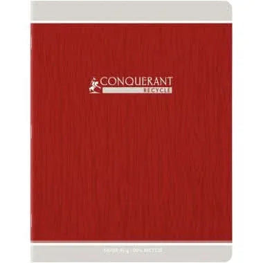 Cahier 17x22, 48 pages, seyès 90g, 100% recyclé, coloris aléatories, Conquérant - Ma Rentrée Facile