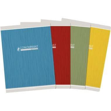 Cahier 24x32, 48 pages, seyès 90g,100% recyclé, coloris aléatoires, Conquérant - Ma Rentrée Facile
