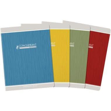 Cahier 17x22, 96 pages, seyès 90g, 100% recyclé, coloris aléatoires, Conquérant - Ma Rentrée Facile