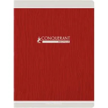 Cahier 24x32, 96 pages, seyès 90g,100% recyclé, coloris aléatoires, Conquérant - Ma Rentrée Facile