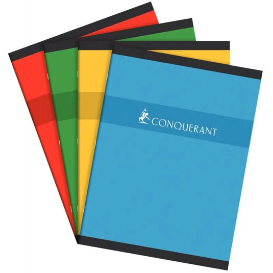 Cahier de devoirs, 24x32, 96 pages, 5x5, 70g, coloris aléatoires, Conquérant - Ma Rentrée Facile
