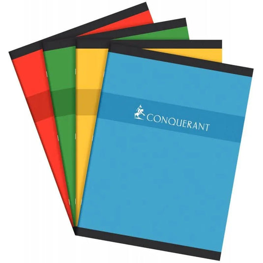 Cahier 24x32, 96 pages, seyès, 70g, coloris aléatoires, Conquérant - Ma Rentrée Facile