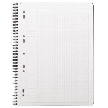Cahier à spirale RHODIACTIVE Notebook, A4+, 160 pages perforées, 5x5 - Ma Rentrée Facile
