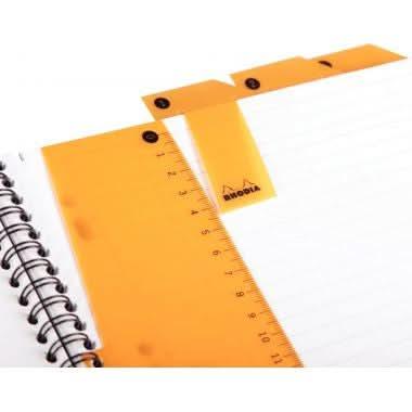 Cahier à spirale RHODIACTIVE Notebook, A4+, 160 pages perforées, 5x5 - Ma Rentrée Facile