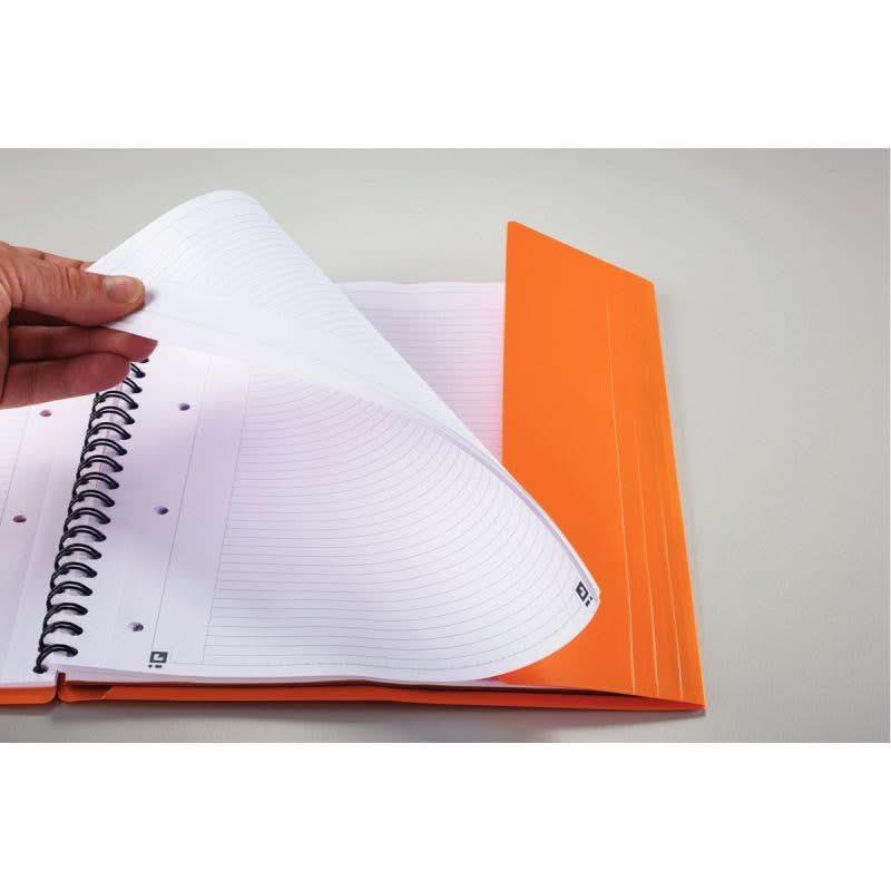 Cahier à spirale ORGANISERBOOK A4+,160 pages perforée, ligné 6 mm - Ma Rentrée Facile
