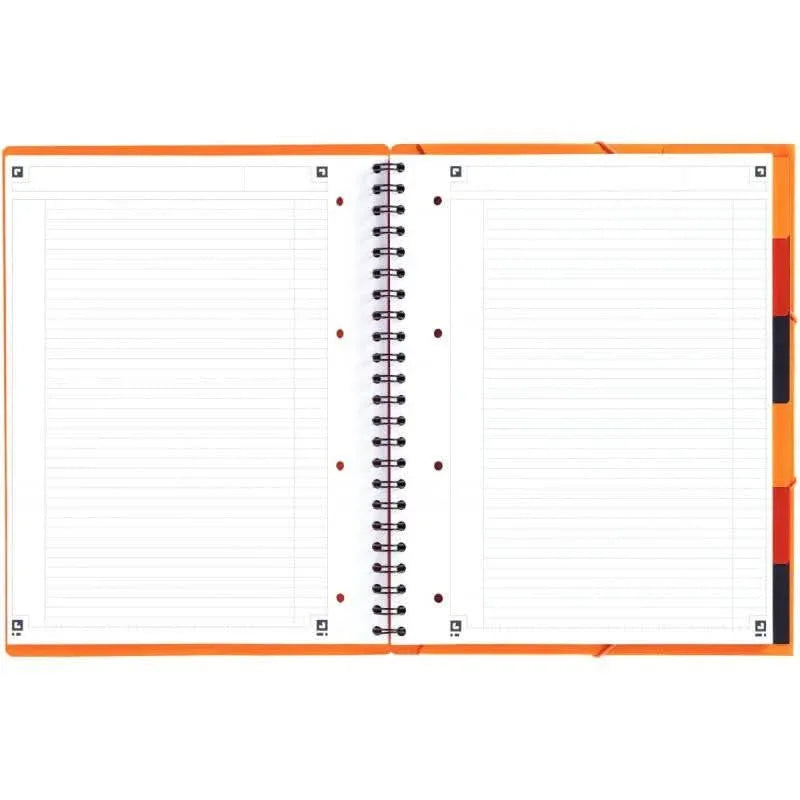 Cahier à spirale ORGANISERBOOK A4+,160 pages perforée, ligné 6 mm - Ma Rentrée Facile