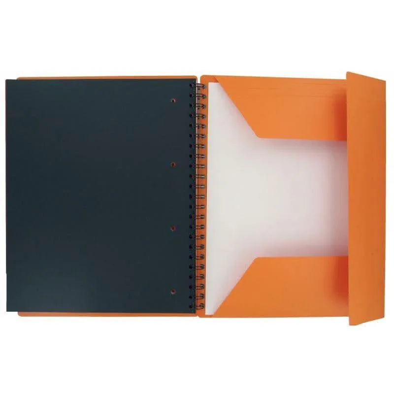 Cahier à spirale ORGANISERBOOK A4+,160 pages perforée, ligné 6 mm - Ma Rentrée Facile