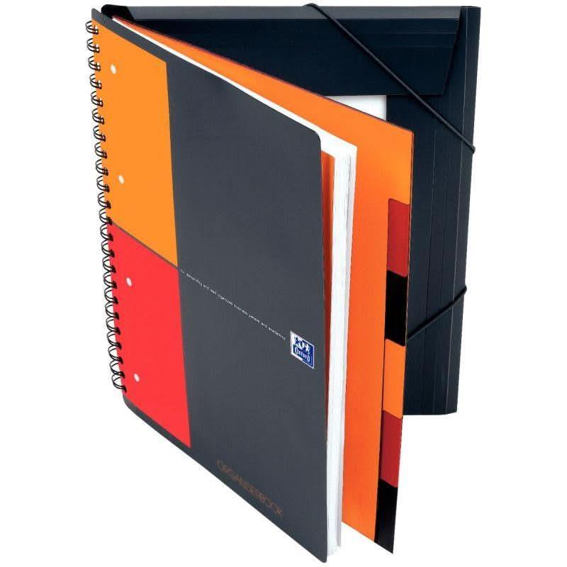Cahier à spirale ORGANISERBOOK A4+,160 pages perforée, 5x5 - Ma Rentrée Facile