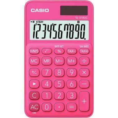 Calculatrice de poche 10 chiffres CASIO SL-310UC rose - Ma Rentrée Facile