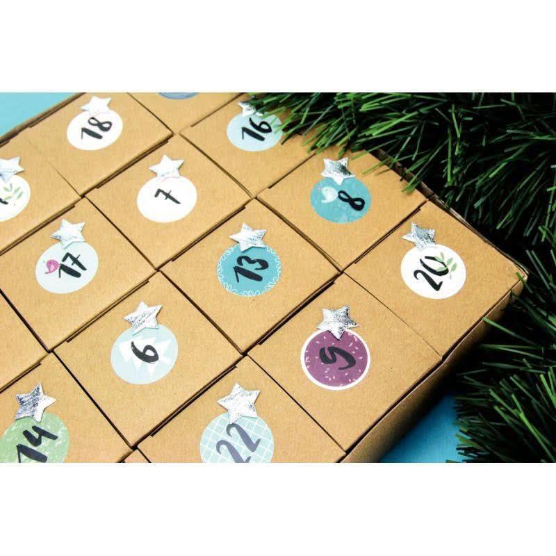Calendrier de l'Avent, 24 boîtes en kraft - Ma Rentrée Facile