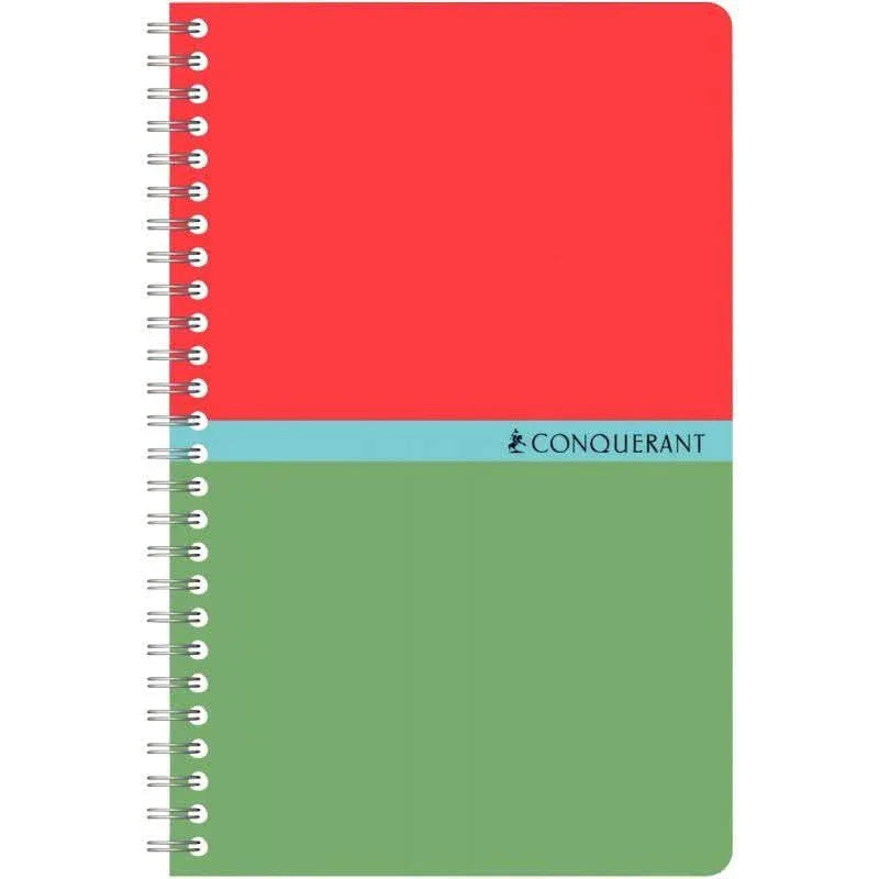 Carnet à spirale 9x14, 100 pages, 5x5, 70g, Coloris aléatoires, Conquérant - Ma Rentrée Facile