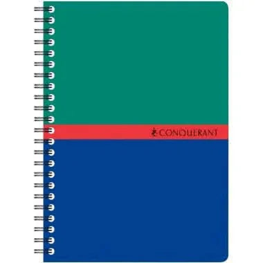 Carnet à spirale 10.5x14.8, 180 pages, 5x5, 70 g, coloris aléatoires, Conquérant - Ma Rentrée Facile