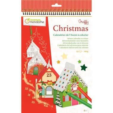 Carnet calendrier de l'avent a colorier - Ma Rentrée Facile