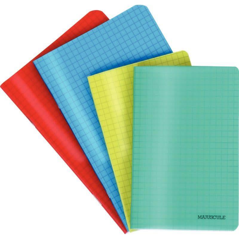 Carnet 9x14, 96 pages, 5x5, 70g, polypro coloris aléatoires - Ma Rentrée Facile