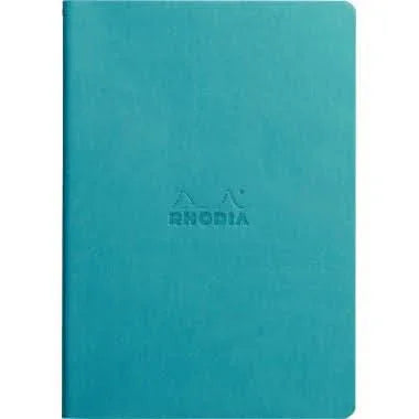 Carnet RHODIARAMA, A5, 64 pages, ligné, bleu turquoise - Ma Rentrée Facile
