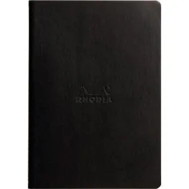 Carnet RHODIARAMA, A5, 64 pages, ligné, noir - Ma Rentrée Facile