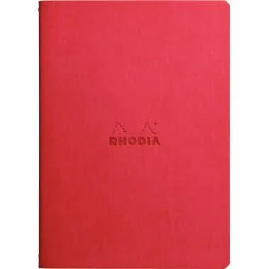 Carnet RHODIARAMA, A5, 64 pages, ligné, rouge coquelicot - Ma Rentrée Facile