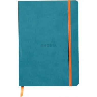 Carnet RHODIARAMA ,A5, 160 pages, ligné, couverture souple en simili cuir, bleu turquoise - Ma Rentrée Facile