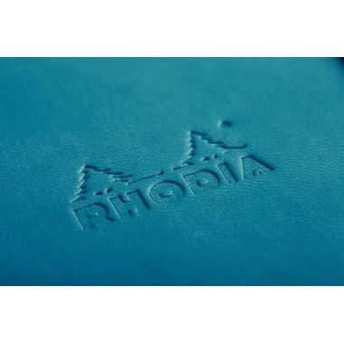 Carnet RHODIARAMA ,A5, 160 pages, ligné, couverture souple en simili cuir, bleu turquoise - Ma Rentrée Facile