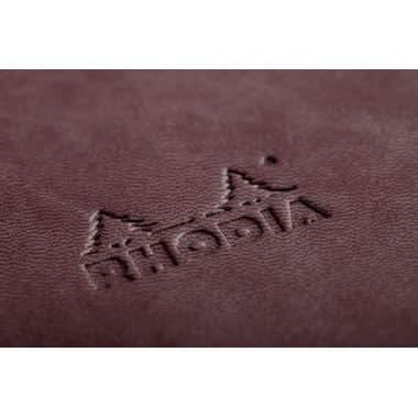 Carnet RHODIARAMA ,A5, 160 pages, ligné, couverture souple en simili cuir, chocolat - Ma Rentrée Facile