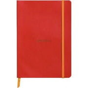Carnet RHODIARAMA ,A5, 160 pages, ligné, couverture souple en simili cuir, rouge coquelicot - Ma Rentrée Facile