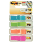 Etui de 4 x 35 index marque page, 12x44mm, Post-It, couleurs vives - Ma Rentrée Facile